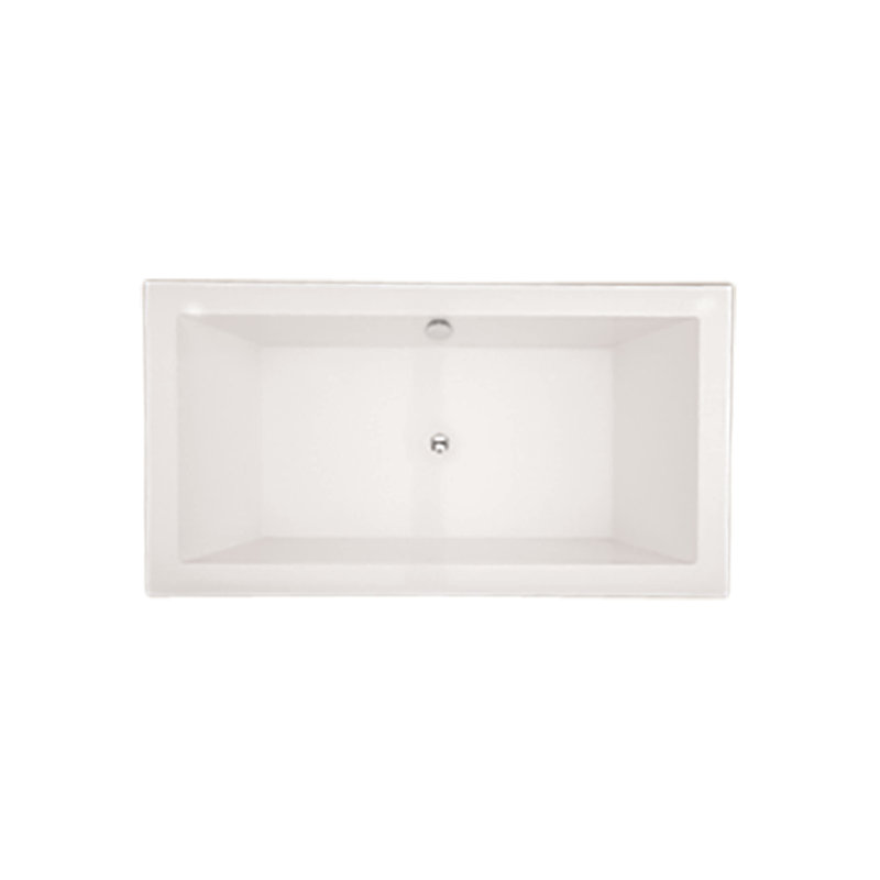 Maestro 72" x 38" Freestanding Soaking Bathtub, Polished Chrome