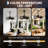 20" Outdoor Caged Ceiling Fan with Light, Plug-In Design, Smart App & Remote Control, 6-Speed Reversible DC Motor