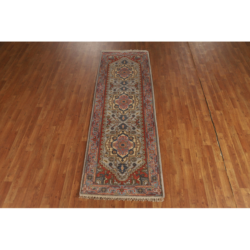 Tapis de couloir oriental fait à la main 3 x 8 po