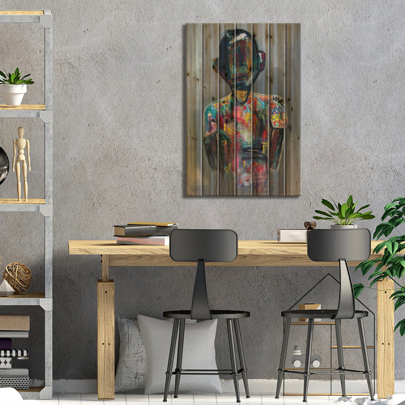 " Ubuntu (I Am Because We Are) " by Aaron Allen, 26" H x 18" W x 1.5" D