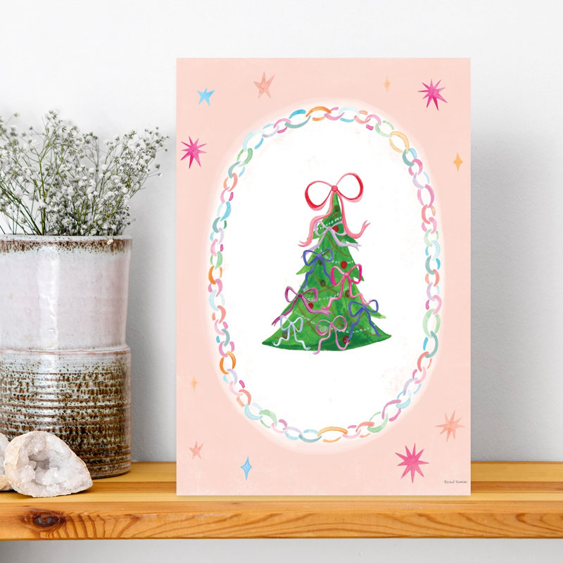 Whimsy Christmas Tree Predailys by Rachel Nieman - Wrapped Canvas Print, 45.72cm H x 30.48cm W
