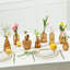 Ensemble de 10 petits vases en verre vintage rétro-1271826176