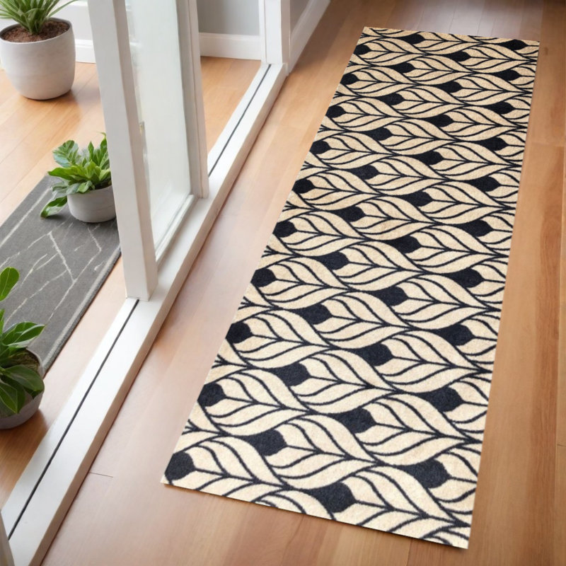 Cythnia Geometric Non-Skid Kitchen Mat