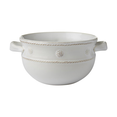 Berry & Thread Handled Soup Bowl
