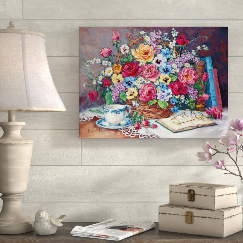 « jardin rétablissement », reproduction de peinture à l’acrylique sur toile tendue, H 24 po x l 32 po x P 2 po