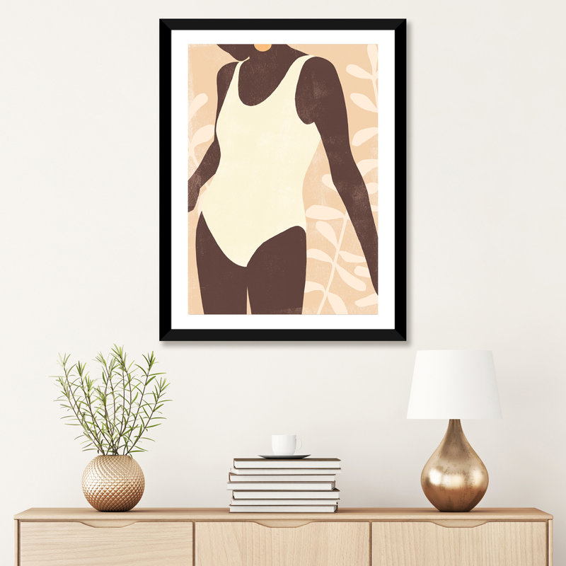 «Sunbather III», reproduction d'art, H 32 po x l 24 po x P 1 po, Papier noir