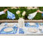 Jardin Embroidered Linen Scalloped Stripe Placemats-77903605