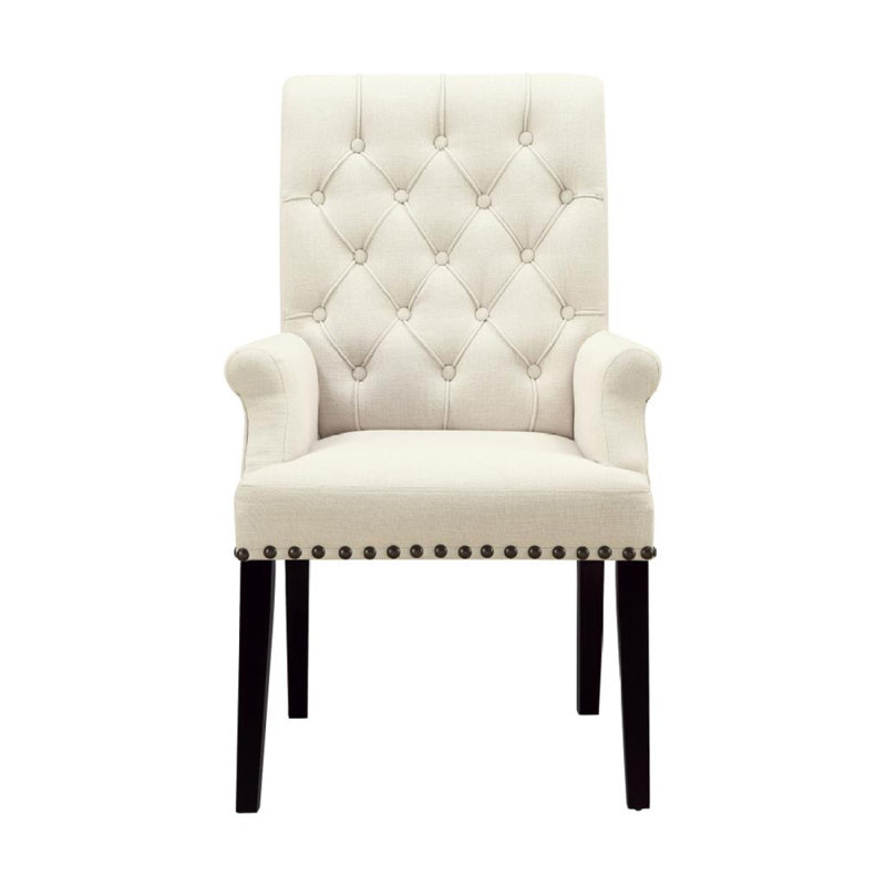Fauteuil rembourré en tissu