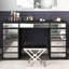 Ninian Vanity Dressing Table with 13-Drawers Glass top 130cm Wide-1409239131