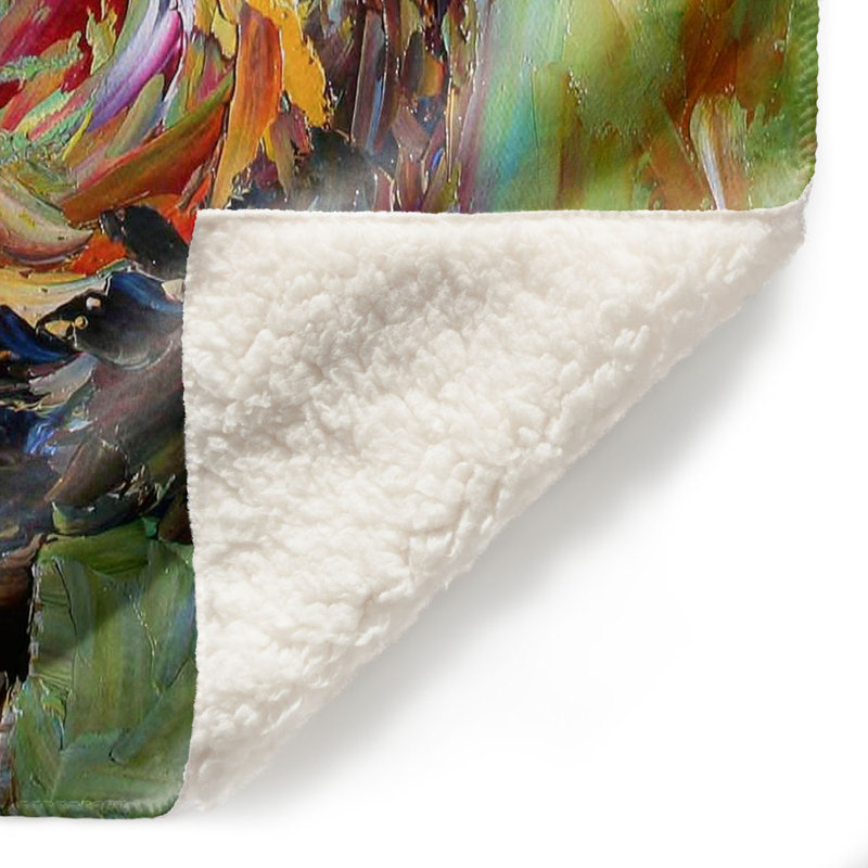 Couverture sherpa doux coq ii, l 68 po x L 80 po