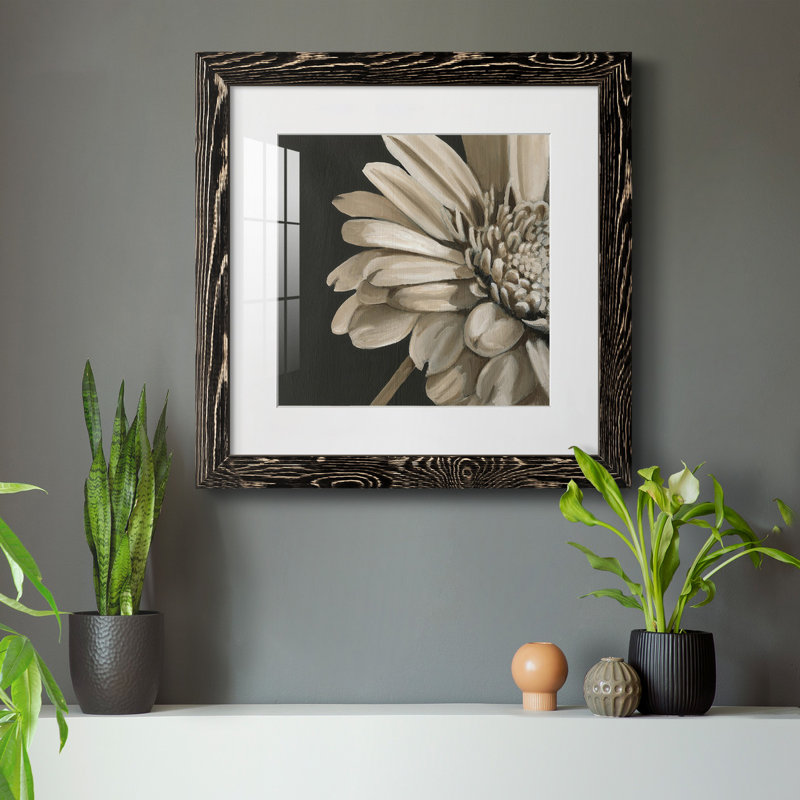 «Classical Blooms IV», reproduction encadrée de qualité supérieure - prête à être accrochée, H 31,5 po x l 31,5 po x P 1,5 po
