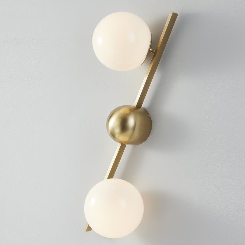 Wendover Steel Armed Sconce, Aged Brass