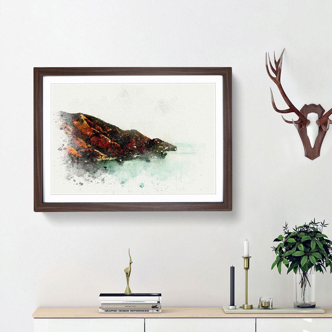 Taganga Santa Marta in Colombia in Abstract - Framed Print