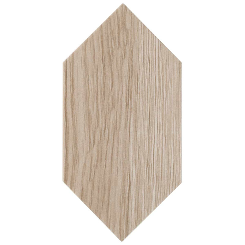 Morocco 4x8 Picket Matte Porcelain Tile, Oak Beige, No Pattern