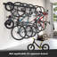 Support à vélo mural Boan, support mural pour vélo avec 8 crochets, support à vélo pour 6 vélos