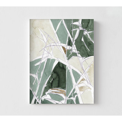 «Blink White Gold II» par Cartissi, maison moderne blanche et verte, reproduction d'art, Art mural abstrait minimaliste