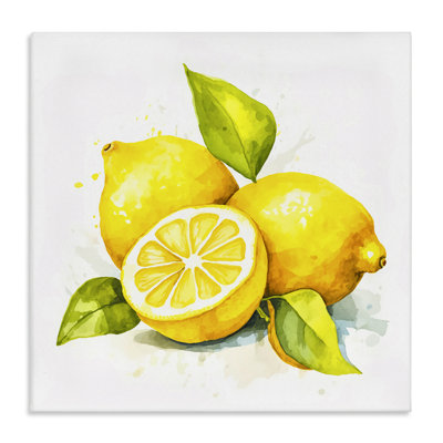 Art mural sur toile Lemon Harvest Fruits par Andrea Haase