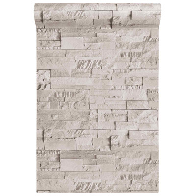  Wallpaper Sheet Roll Wall Panels Decor Wall Covering 3D Stone Look