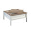 Coffee Table With Chess Game Surface, White Finish
