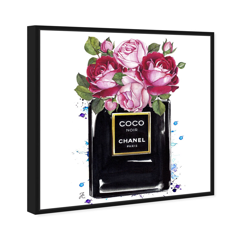 «Damilola Doll Memories Coco Roses», impression, H 12 po x l 12 po, Cadre noir