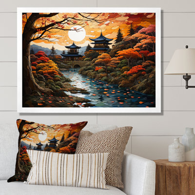 Asian Asian Kyoto Autumn I, reproduction d'art sur toile