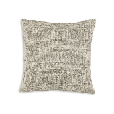 Throw Pillow Set Of 4, 20 Inch Square, Cotton, Black And White Stripes