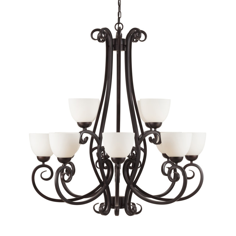 Heneman 12 - Light Dimmable Tiered Chandelier