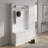 Classic Multi-Use Coat Rack With Bench, White, Built-In Seating & Abundant Storage-31572770