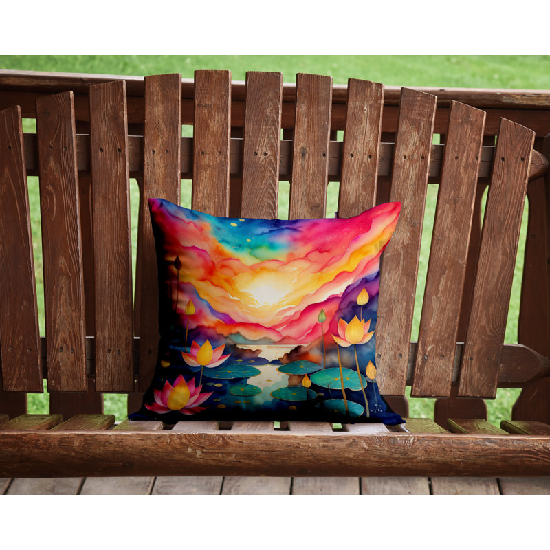 Coussin décoratif intérieur / extérieur Polyester, 14 po x 14 po