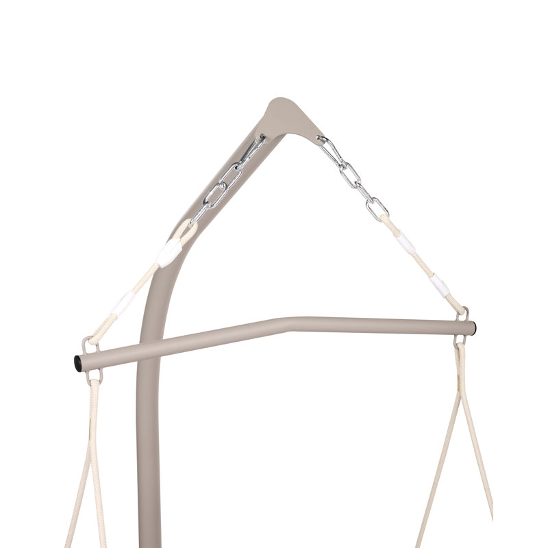 Hanging Chair with Stand ALGHERO Metal Beige, Beige
