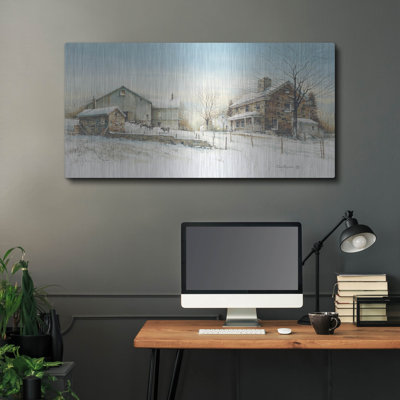 'February Morning' by John Rossini, Metal Wall Art, 48"x24"