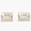 Ensemble de fauteuils confortables en chenille pour diverses pièces, améliorant votre espace.