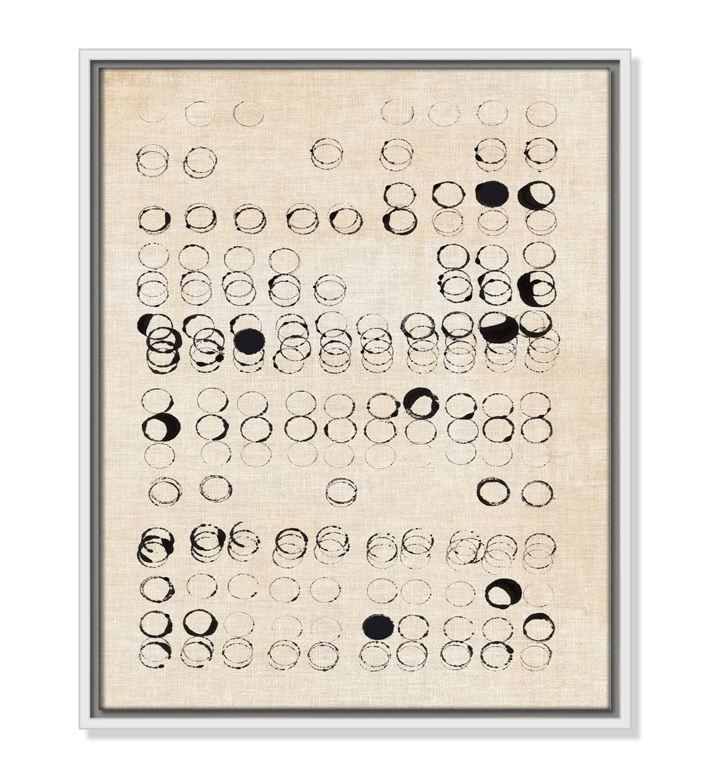 Dots and Dots Print by , 21.5" H x 17.5" W, White