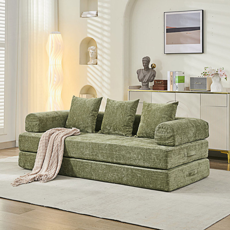 Canapé-lit pliant convertible Comfy, Vert