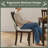 Deral Farmhouse Upholstered Dining Chairs, Dark Brown-129849087