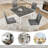 Compact 5-Piece Dining Set with Space-Saving Design