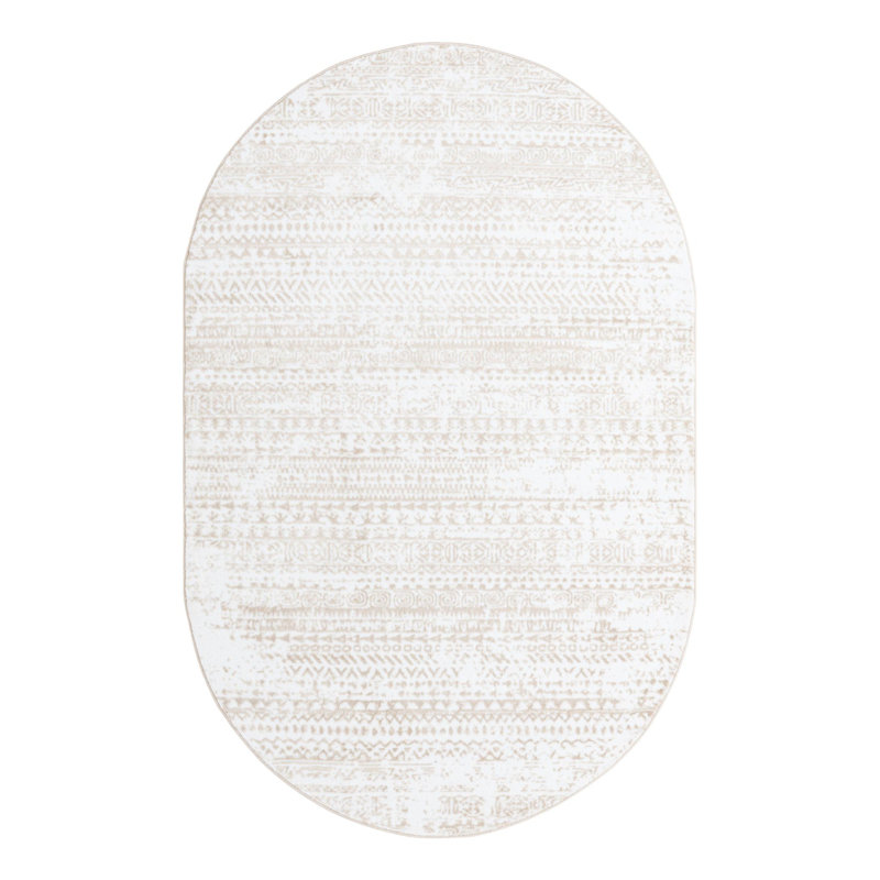 Ardussi Abstract Indoor Rug, Oval 5'3" x 8'