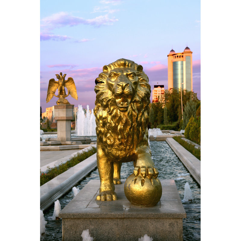 Fountain In Park by Velirina - Wrapped Canvas Print, 46cm H x 30cm W