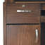 Bureau de réception rectangulaire en bois manufacturé Retro