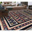 Tapis bleu de haute qualité noué à la main