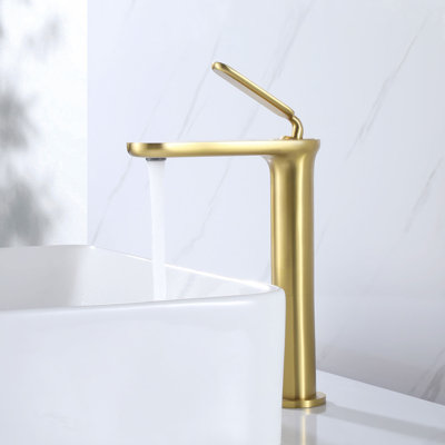 8.6" Height Modern Single Handle Vessel Sink Bathroom Faucet