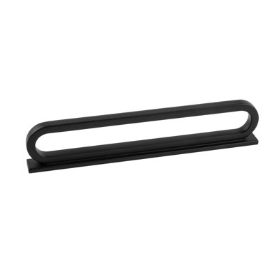 Corsa Collection Designer Pull - 5-1/16" & 6-5/16" Center to Center Cabinet Pull Matte Black - Contemporary Hardware for Drawers & Cabinets
