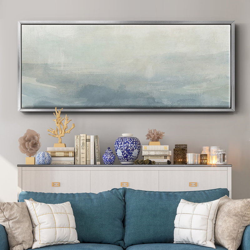Tone Scape V- Framed Canvas, 24" H x 60" W