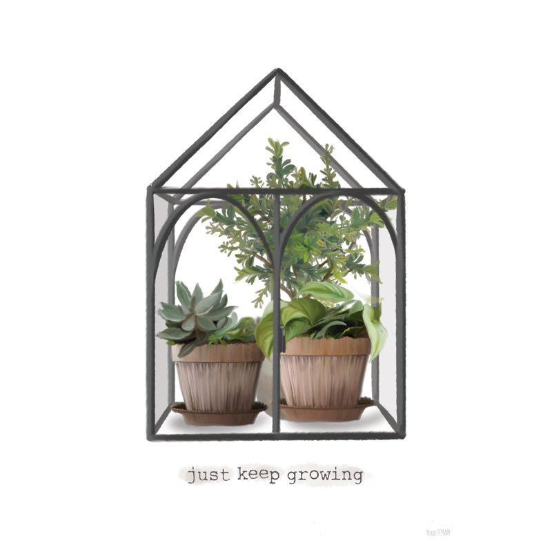 «Obenour Just Keep Growing Greenhouse on Canvas» par House Fenway, H 18 po x l 12 po