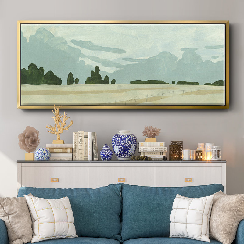 Farmland Study I- Framed Canvas