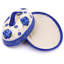 Bleu-belle Fleur Stoneware Butter Dish