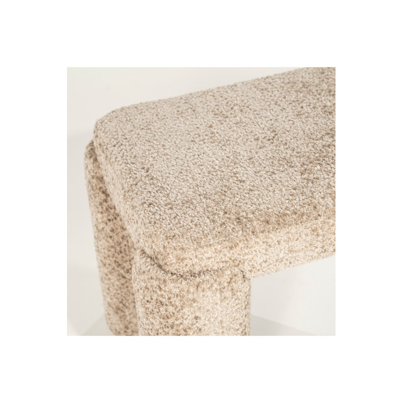 Bench Upholstered Bench, Taupe