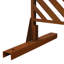 48" W76" H Metal Privacy Screen - Rust Red For Patio, Garden Stable Structure Lawn, Balcony Design