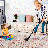 MAVAL Beige Washable Rug, Oriental Rug for Living Room-518952565