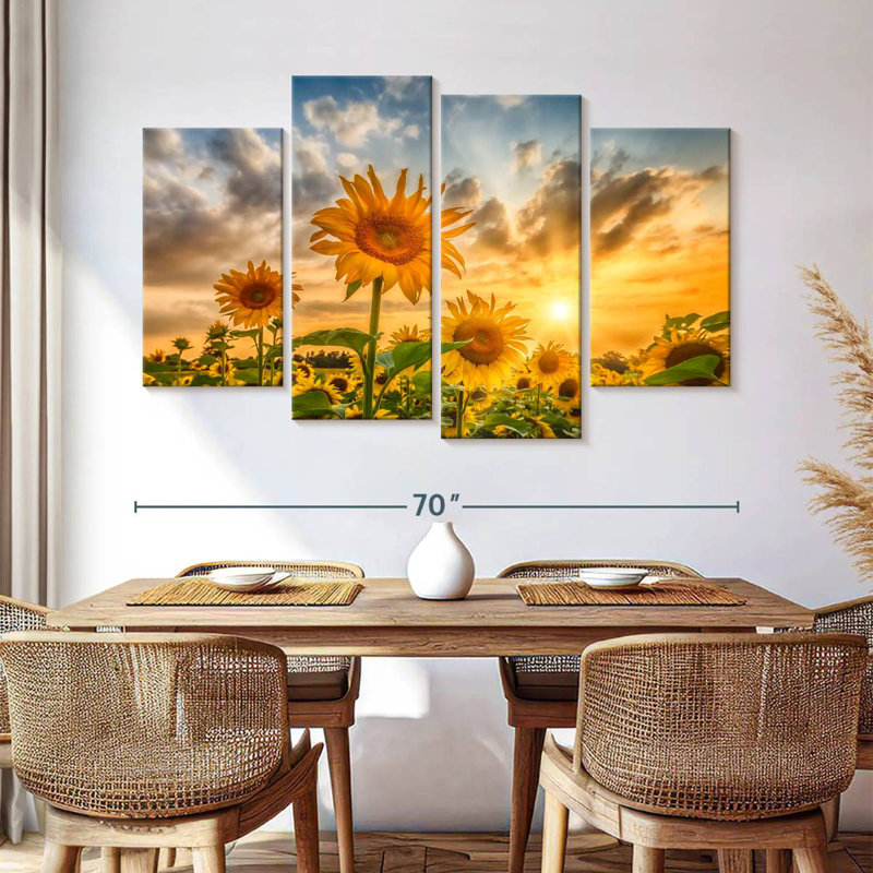 Alvord Sunflowers In Sunset
